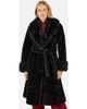Yumi Yumi Oversize Collar Wrap Faux Fur Coat - 1