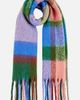 Yumi Yumi Oversize Fringe Checked Scarf - 1