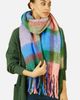 Yumi Yumi Oversize Fringe Checked Scarf - 2