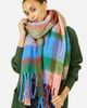 Yumi Yumi Oversize Fringe Checked Scarf - 3