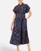 Yumi Yumi Paisley Belted Midi Shirt Dress - 1