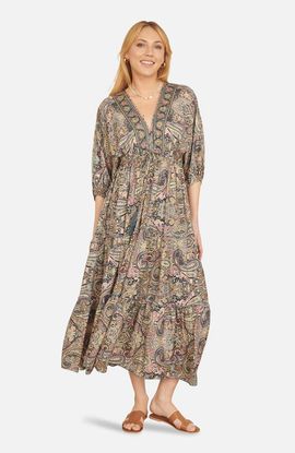 Yumi Yumi Paisley Print Midi Dress