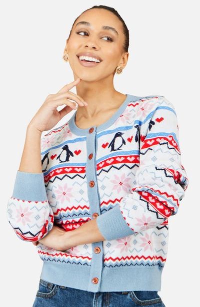 Yumi Yumi Penquin Fairisle Cardigan