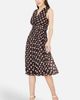 Yumi Yumi Polka Dot Mesh Wrap Skater Dress - 1