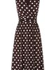 Yumi Yumi Polka Dot Mesh Wrap Skater Dress - 2