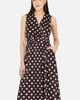 Yumi Yumi Polka Dot Mesh Wrap Skater Dress - 3