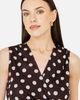 Yumi Yumi Polka Dot Mesh Wrap Skater Dress - 5