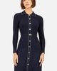 Yumi Yumi Rib Knit Skater Shirt Dress - 1