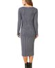 Yumi Yumi Ribbed Knitted Midi Skirt - 5