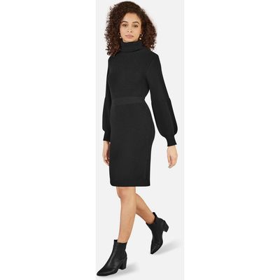 Yumi Yumi Roll Neck Knitted Dress