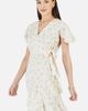 Yumi Yumi Rose Print Wrap Over Frill Dress - 2