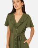 Yumi Yumi Ruffle Collar Midi Shirt Dress - 5
