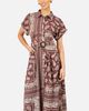 Yumi Yumi Scarf Print Midi Shirt Dress - 2