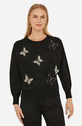 Yumi Yumi Sequin Butterfly Jumper