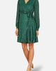 Yumi Yumi Sequin Long Sleeve Frill Wrap Dress - 5