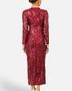 Yumi Yumi Sequin Midi Long Sleeve Wrap Dress - 3
