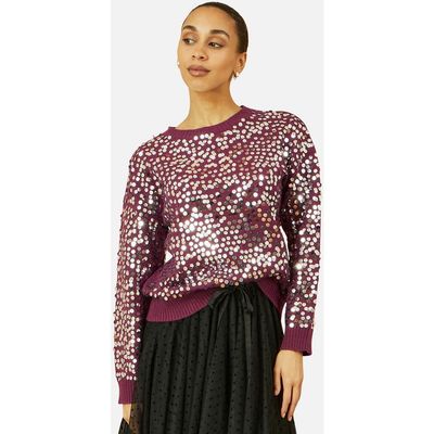 Yumi Yumi Sequin Relaxed Fit Sweater