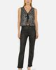 Yumi Yumi Sequin Tie Front Waistcoat Top - 2