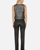 Yumi Yumi Sequin Tie Front Waistcoat Top - 3