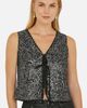 Yumi Yumi Sequin Tie Front Waistcoat Top - 5
