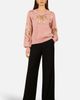 Yumi Yumi Sequinned Bow Neckline Jumper - 1