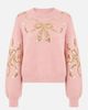 Yumi Yumi Sequinned Bow Neckline Jumper - 2