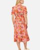 Yumi Yumi Short Sleeve V-Neck Printed Midi Dress - 5