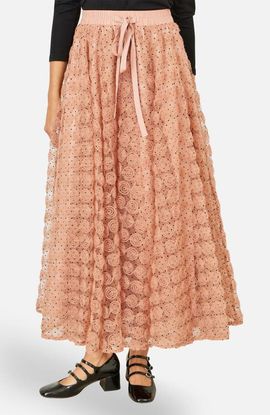 Yumi Yumi Spot And Rose Tulle Skirt