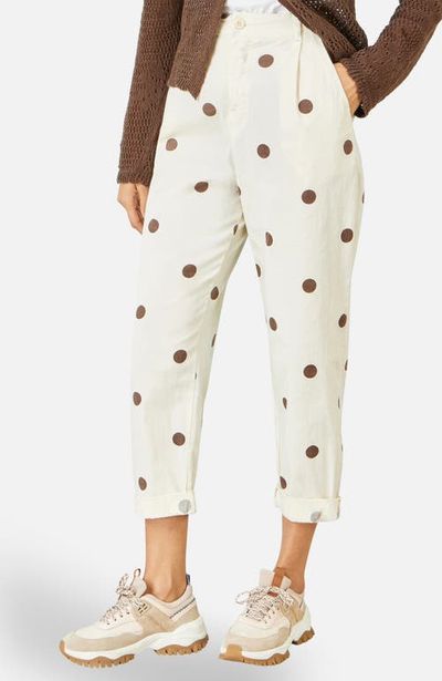 Yumi Yumi Spot Print Cotton Canvas Chinos