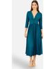 Yumi Yumi Stretch Wrap Pleated Midi Dress - 1