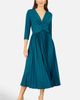 Yumi Yumi Stretch Wrap Pleated Midi Dress - 5