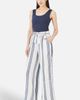 Yumi Yumi Tie Belt Linen Mix Cropped Trousers - 2