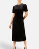 Yumi Yumi Velvet Embellised Neckline Midi Dress - 1