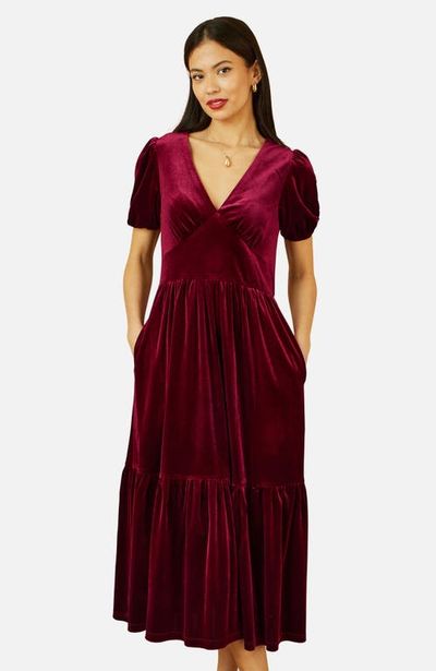 Yumi Yumi Velvet Midi Dress