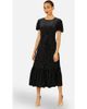 Yumi Yumi Velvet Twist Waist Midi Dress - 1