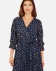 Yumi Yumi Wrap Foil Pleated Midi Dress - 3