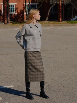 YUPPE Car Check Skirt_Gray