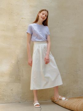 YUPPE Cotton Long Skirt (White)