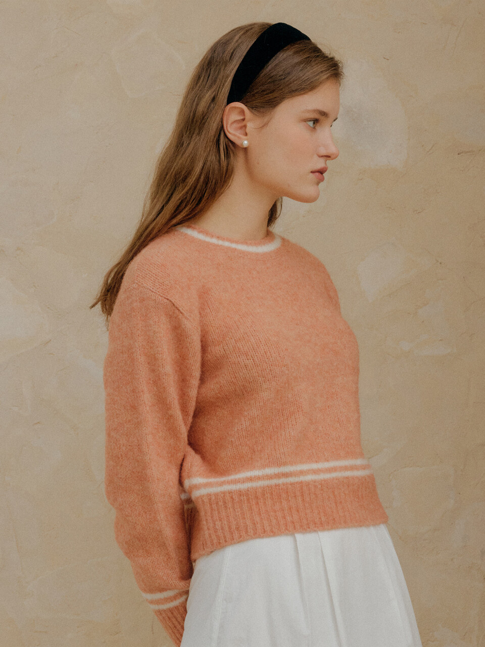 YUPPE Lama Color Knit Top - Orange
