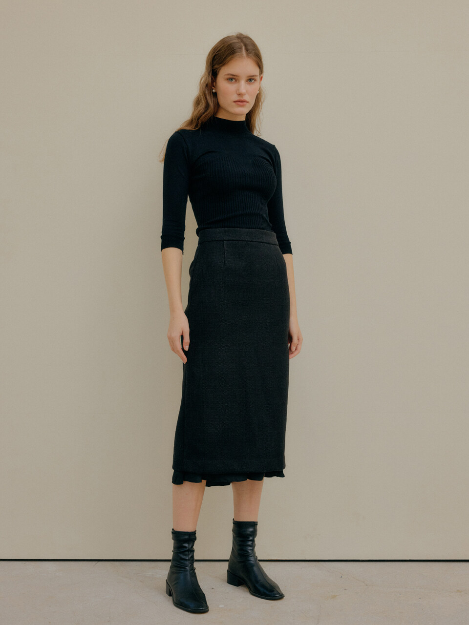 YUPPE Layered Skirt - Black