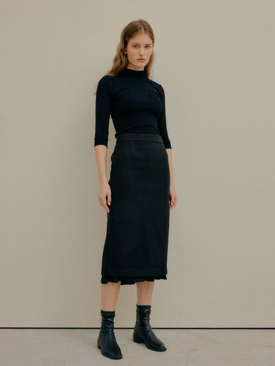 YUPPE Layered Skirt - Black