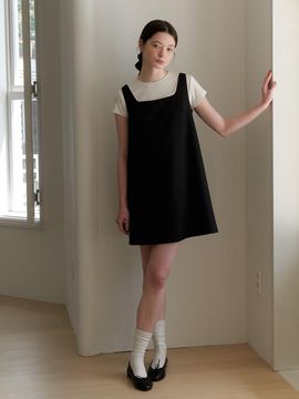 YUPPE Line Lace Dress_Black