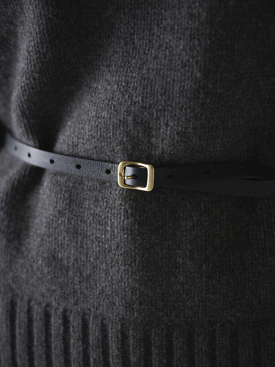 YURT Basic Slim Belt - Black (YA102_BK)
