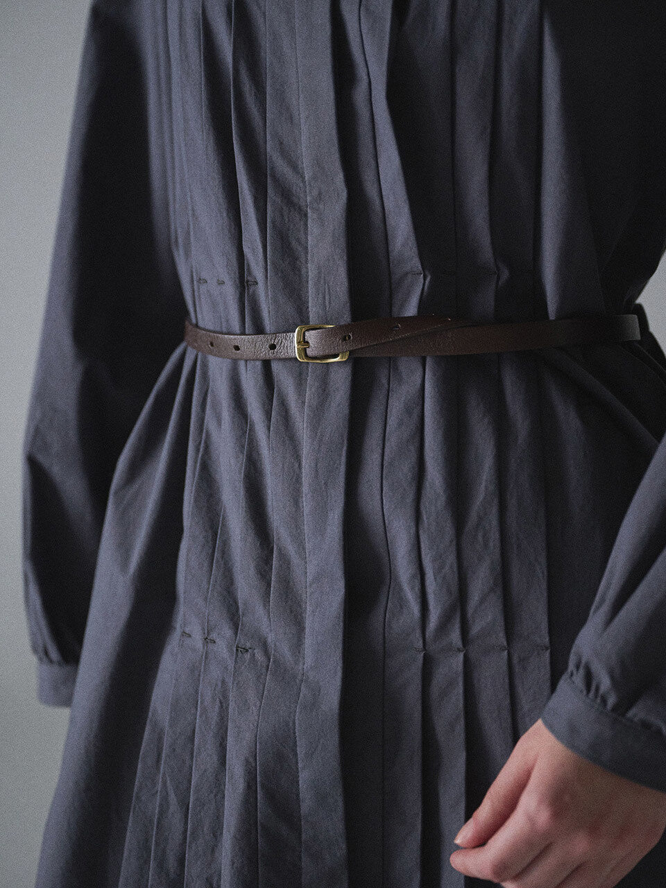 YURT Basic Slim Belt - Choco (YA102_CC)