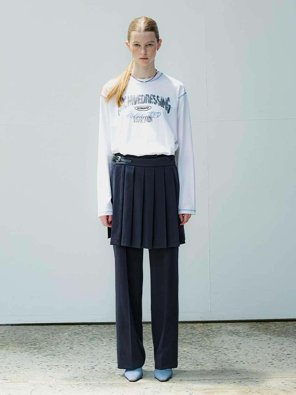 YUTHENTIC two-way layered pants skirt OE3AL11123