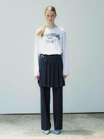 YUTHENTIC two-way layered pants skirt OE3AL11123
