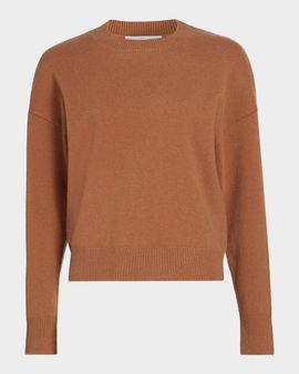 Yves Salomon Crewneck Wool-Blend Sweater