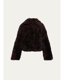 Yves Salomon Goat Fur Short Coat