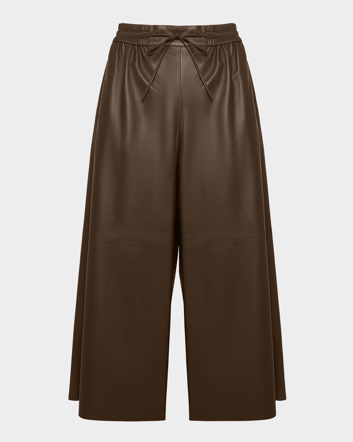 Yves Salomon Lambskin Leather Culotte Pants