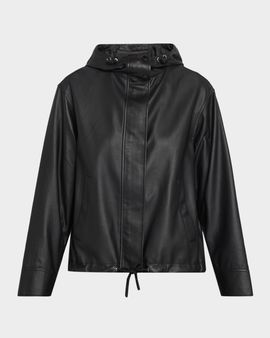 Yves Salomon Lambskin Leather Technical Jacket